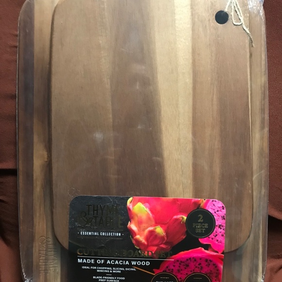 Thyme & Table Essential Collection Cutting Board Set 2 Piece New - Picture 4 of 10